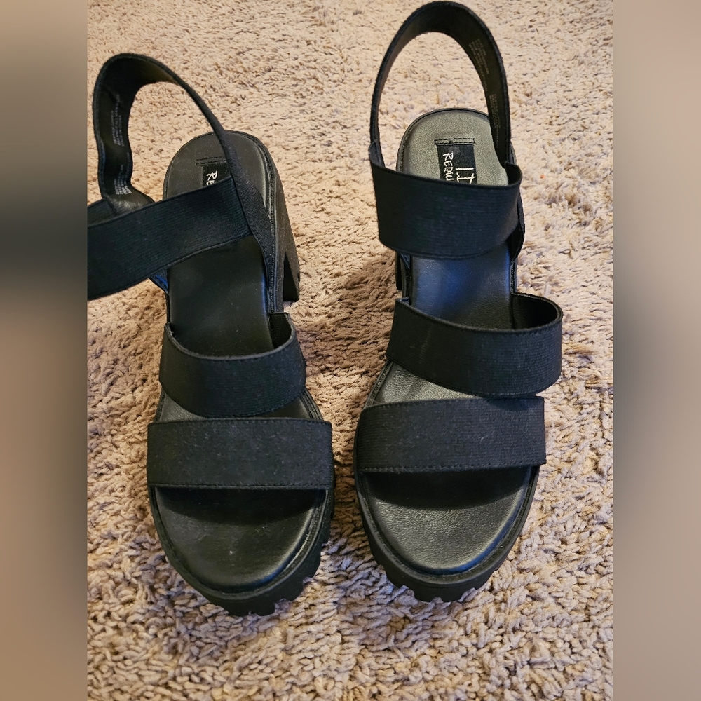 Elegant Black Sandals by Report